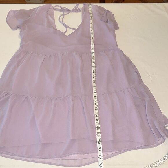 Show Me Your Mumu Cia Mini Dress, Lavender, Size Small - Picture 5 of 6